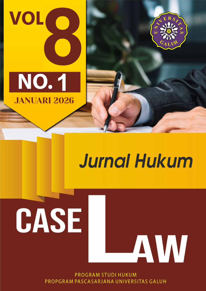 					View Vol. 8 No. 1 (2026): Case Law : Journal of Law
				