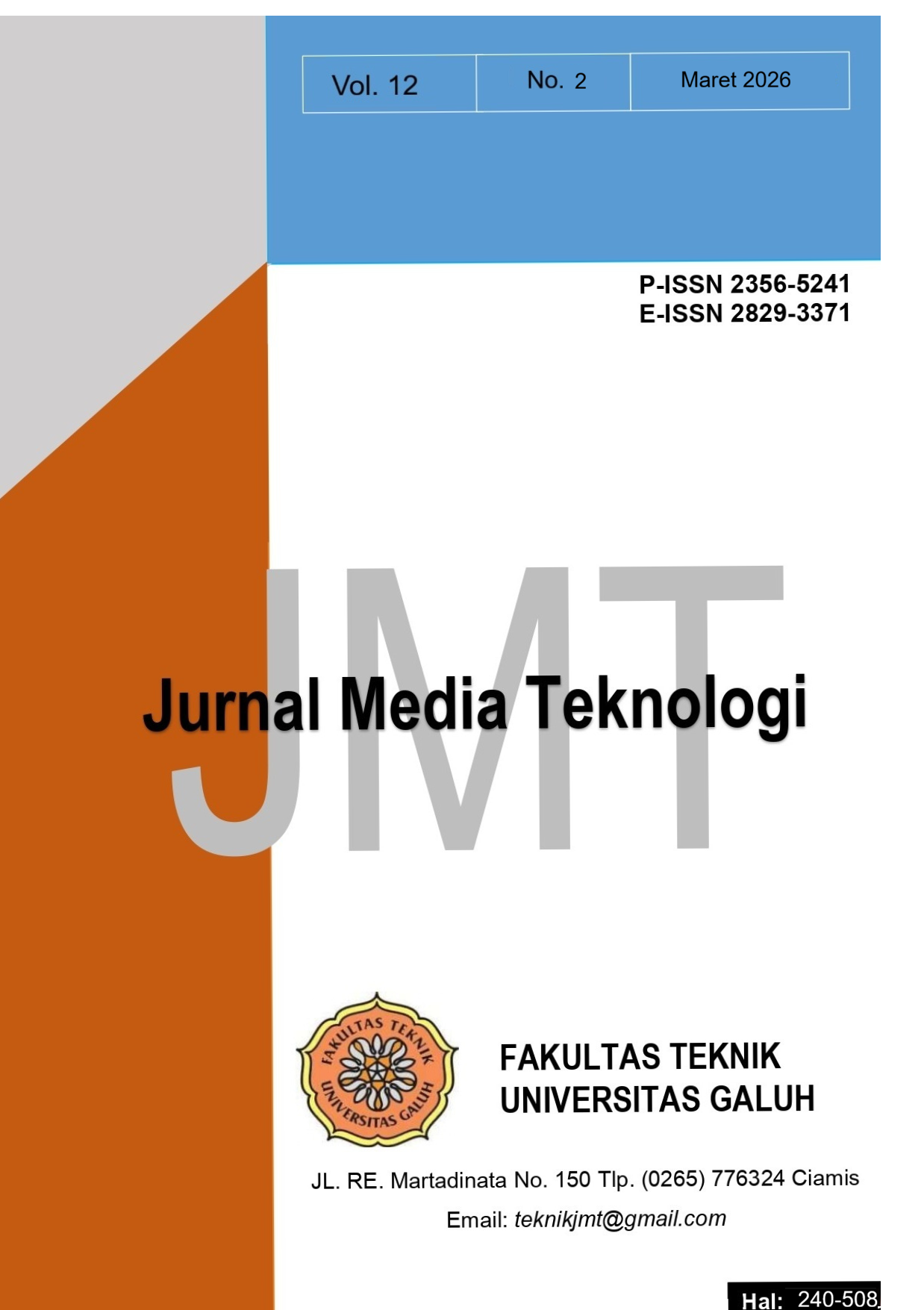 					View Vol. 12 No. 2 (2026): Jurnal Media Teknologi
				