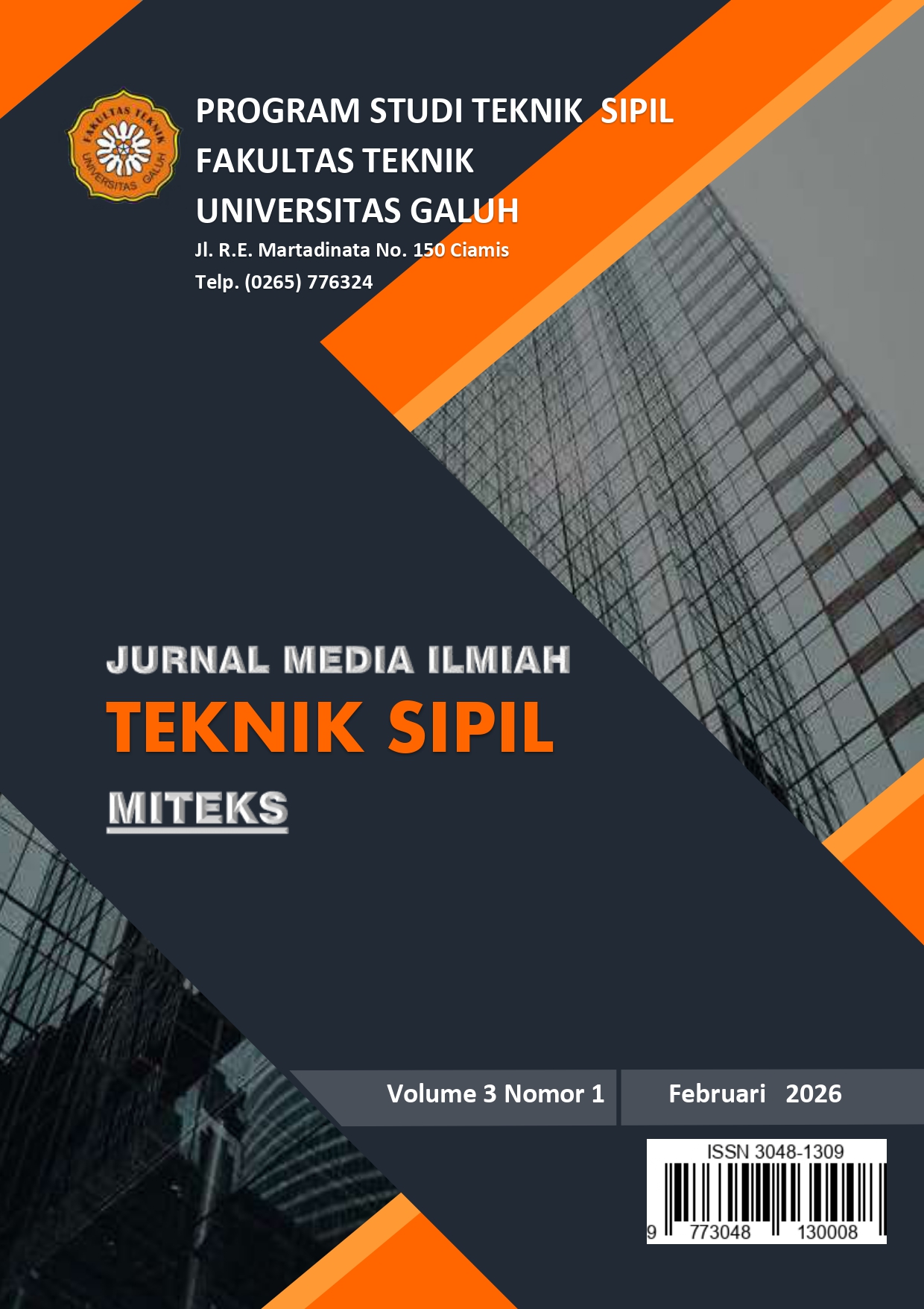 					Lihat Vol 3 No 1 (2026): Media Ilmiah Teknik Sipil
				