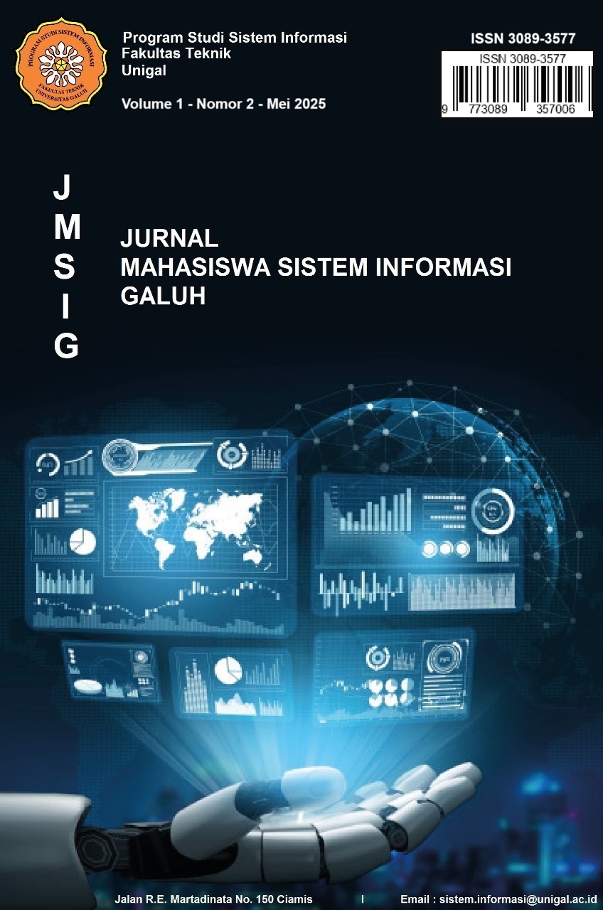 					View Vol. 1 No. 2 (2025): Journal of Galuh Information Systems Student
				